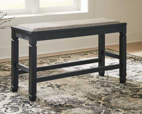 Furniture City Houma - Ashley Furniture - Tyler Creek Counter Height Dining Bench - DBL Counter UPH Bench (1/CN) / Antique Black / 42"W x 15"D x 24"H - D736-09