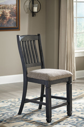 Furniture City Houma - Ashley Furniture - Tyler Creek Counter Height Bar Stool (Set of 2) - Counter Height Bar Stool (Set of 2) / Black/Grayish Brown - D736-124X2