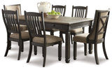 Furniture City Houma - Ashley Furniture - Tyler Creek Dining Table with 6 Chairs - Dining Table with 6 Chairs - D736D7