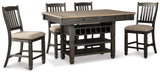 Furniture City Houma - Ashley Furniture - Tyler Creek Counter Height Dining Table with 4 Barstools - Counter Height Dining Table with 4 Barstools - D736D3