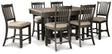 Furniture City Houma - Ashley Furniture - Tyler Creek Counter Height Dining Table and 6 Barstools - Counter Height Dining Table and 6 Barstools - D736D5