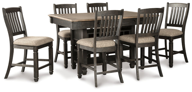 Furniture City Houma - Ashley Furniture - Tyler Creek Counter Height Dining Table and 6 Barstools - Counter Height Dining Table and 6 Barstools - D736D5