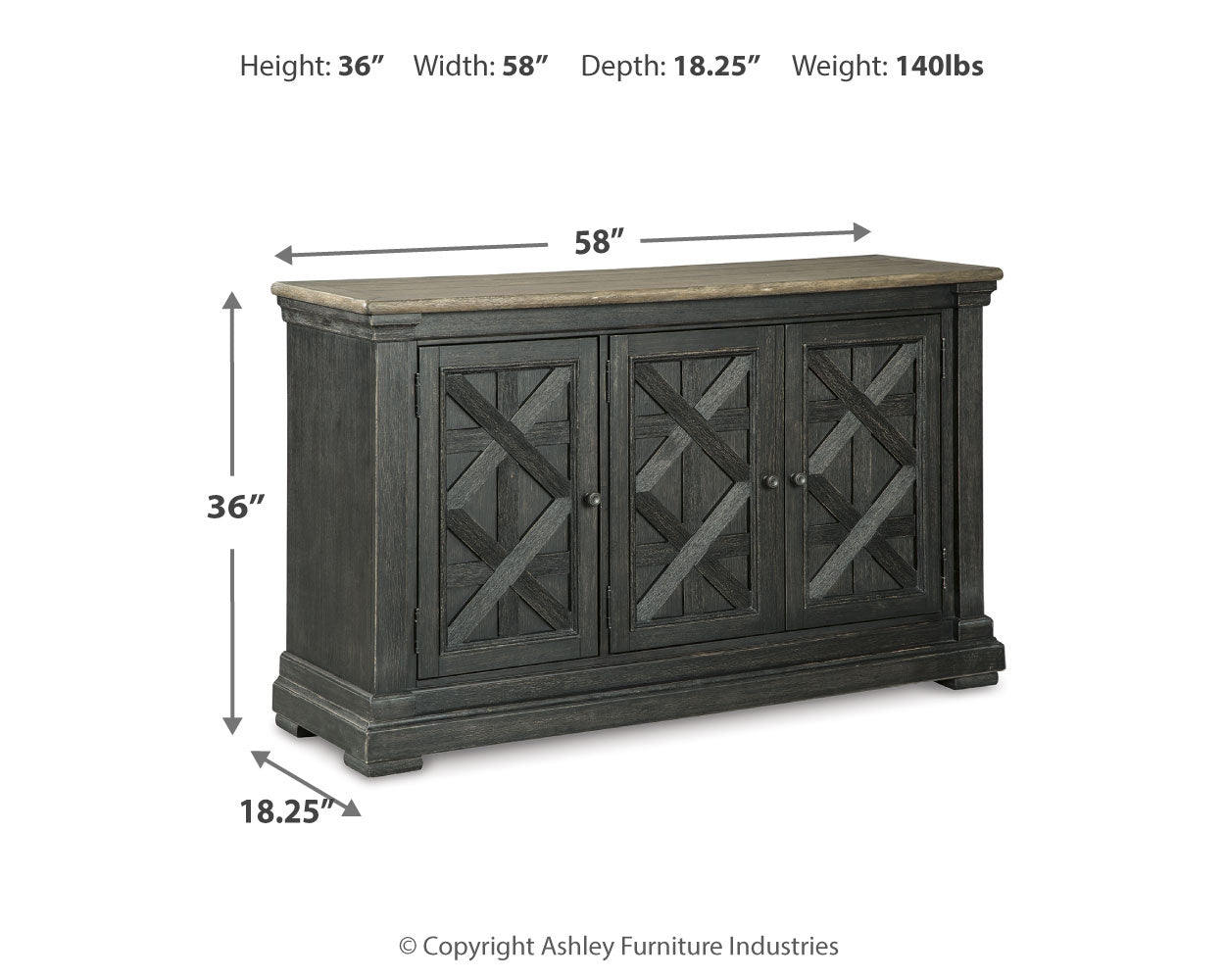 Ashley Furniture Tyler Creek Dining Server - Thumbnail 5