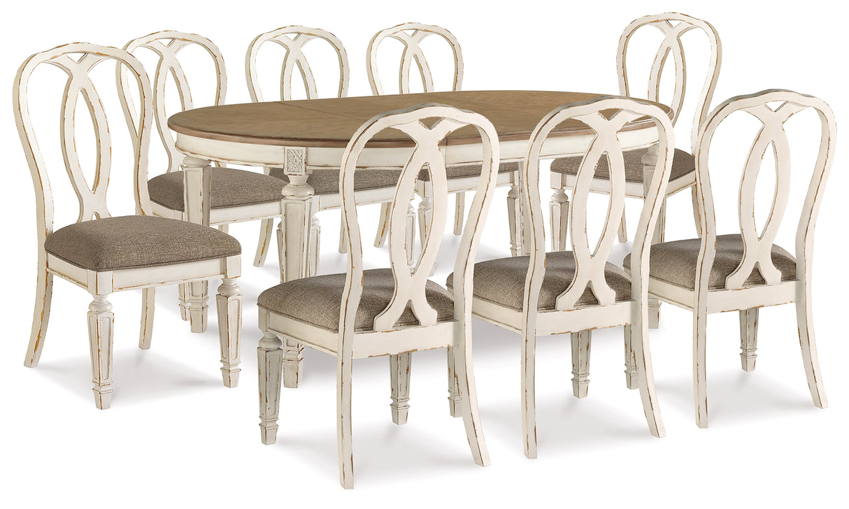 Furniture City Houma - Ashley Furniture - Realyn Dining Table and 8 Chairs - Dining Table and 8 Chairs - D743D15