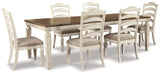 Realyn Extension Dining Table and 6 Chairs