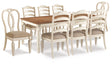 Furniture City Houma - Ashley Furniture - Realyn Dining Table with 8 Chairs - Dining Table with 8 Chairs - D743D9
