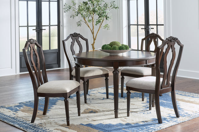 Furniture City Houma - Ashley Furniture - Lavinton Extension Dining Table and 4 Chairs - Extension Dining Table and 4 Chairs - D764D1
