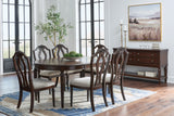 Furniture City Houma - Ashley Furniture - Lavinton Extension Dining Table and 6 Chairs - Extension Dining Table and 6 Chairs - D764D2
