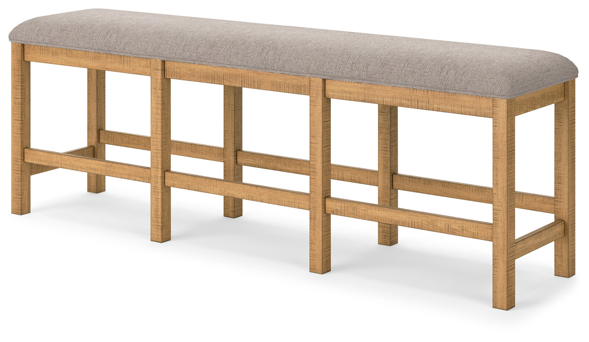 Havonplane Counter Height Dining Table, 6 Barstools and Bench