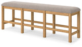 Havonplane Counter Height Dining Table, 6 Barstools and Bench