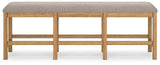 Havonplane Counter Height Dining Table, 6 Barstools and Bench