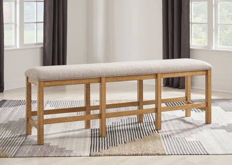 Furniture City Houma - Ashley Furniture - Havonplane 72" Counter Height Dining Bench - XL Counter UPH DRM Bench / Brown / 72"W x 18"D x 26"H - D773-09