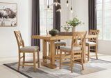 Havonplane Counter Height Extension Dining Table and 4 Barstools