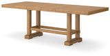 Havonplane Counter Height Extension Dining Table 4 Barstools and Bench