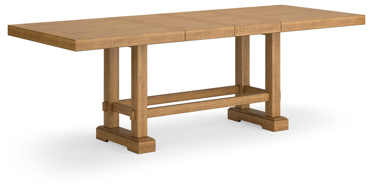 Havonplane Counter Height Dining Table, 6 Barstools and Bench