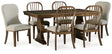 Furniture City Houma - Ashley Furniture - Sturlayne Dining Table and 6 Chairs - Dining Table and 6 Chairs / Brown - D787D7