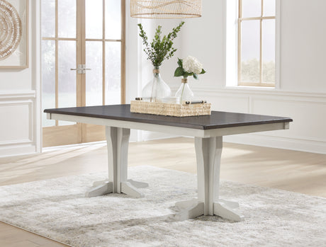 Furniture City Houma - Ashley Furniture - Darborn Dining Table - Dining Table / Gray/Brown - D796D3