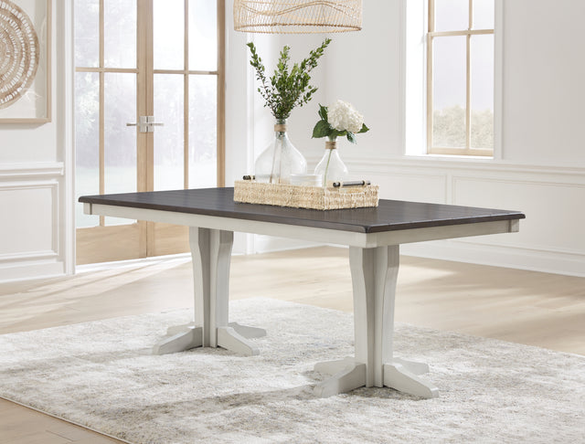 Furniture City Houma - Ashley Furniture - Darborn Dining Table - Dining Table / Gray/Brown - D796D3
