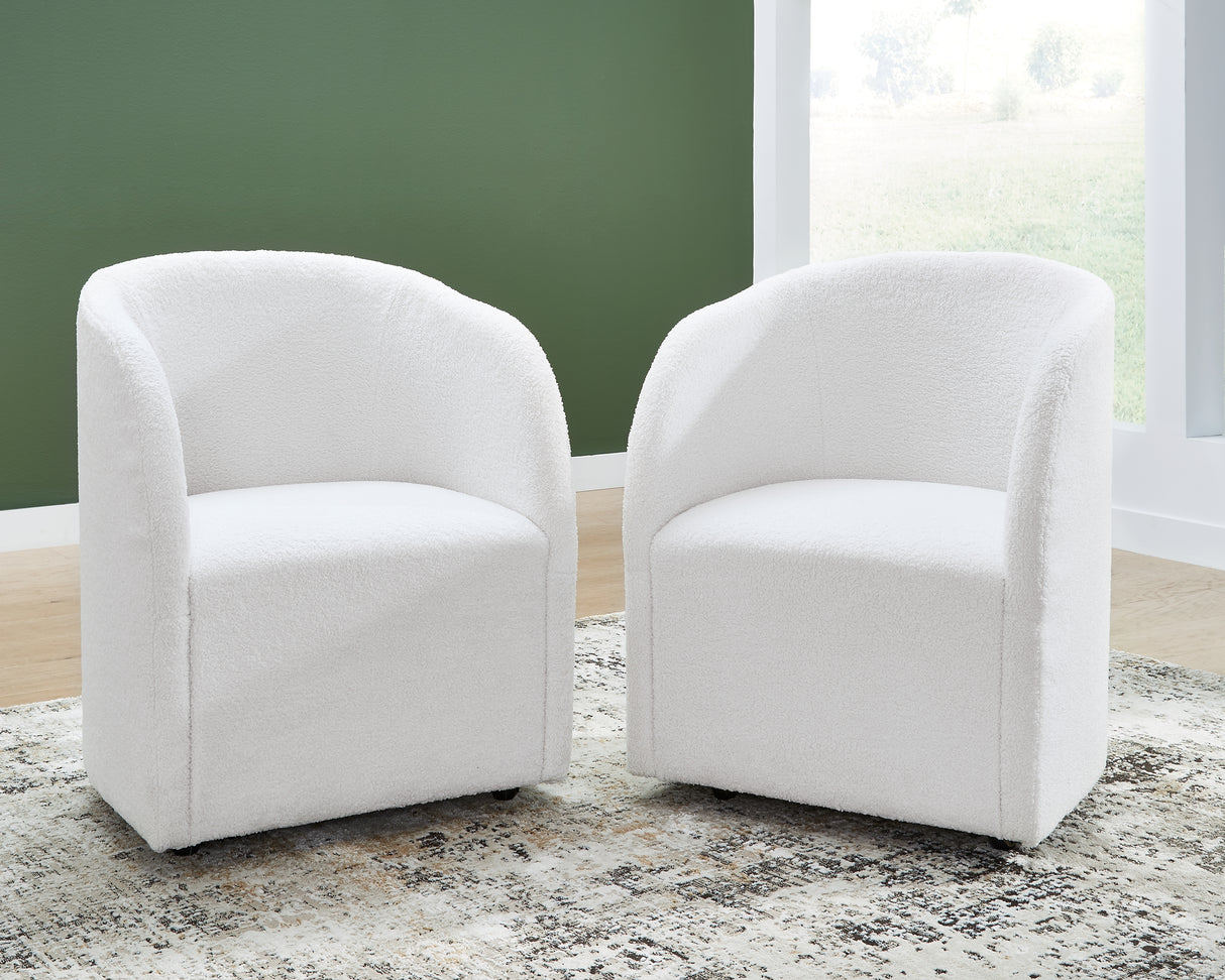 Furniture City Houma - Ashley Furniture - Rowanbeck Dining Chair (Set of 2) - Dining Chair (Set of 2) / Black - D821-02AX2
