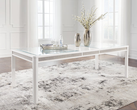 Furniture City Houma - Ashley Furniture - Chalanna Dining Extension Table - RECT Dining Room EXT Table / White - D822-35