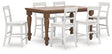 Furniture City Houma - Ashley Furniture - Greddinton Counter Height Dining Table and 6 Barstools - Counter Height Dining Table and 6 Barstools - PCD824D14
