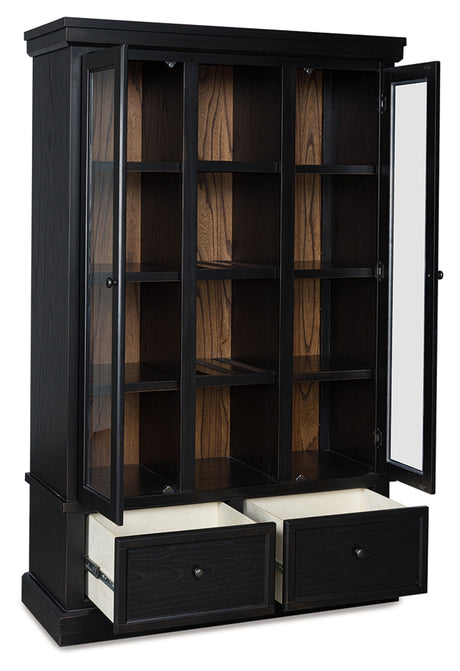 Furniture City Houma - Ashley Furniture - Greddinton Curio - Curio / Black/Brown - PCD824-186
