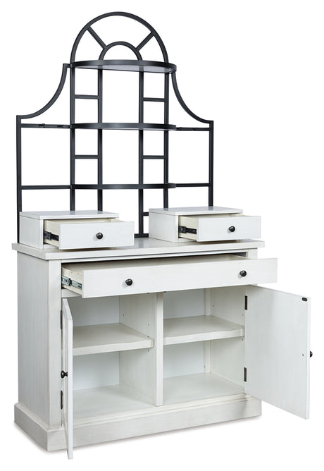 Furniture City Houma - Ashley Furniture - Greddinton Baker's Rack - Baker's Rack / White - PCD824D1