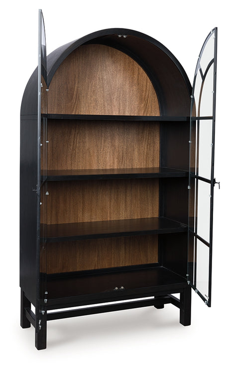 Furniture City Houma - Ashley Furniture - Greddinton Display Cabinet - Display Cabinet / Brown/Black - PCD824-476