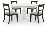 Greddinton Dining Table and 4 Chairs
