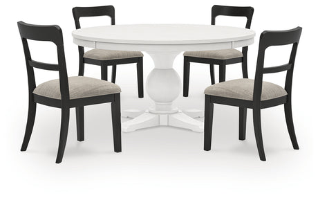 Greddinton Dining Table and 4 Chairs