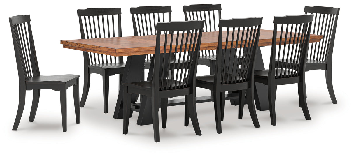 Greddinton Extension Dining Table and 8 Chairs