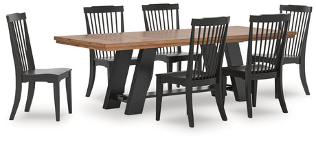 Furniture City Houma - Ashley Furniture - Greddinton Extension Dining Table and 6 Chairs - Extension Dining Table and 6 Chairs - PCD824D33