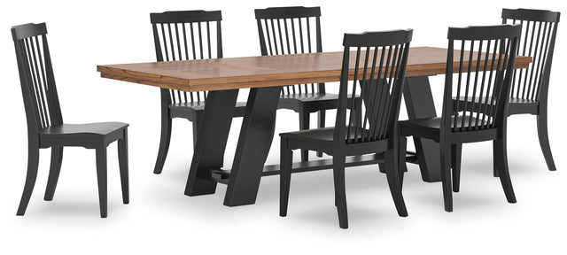 Furniture City Houma - Ashley Furniture - Greddinton Extension Dining Table and 6 Chairs - Extension Dining Table and 6 Chairs - PCD824D33