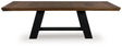 Furniture City Houma - Ashley Furniture - Greddinton Dining Extension Table - Dining Extension Table / Brown/Black - PCD824D11