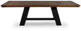 Furniture City Houma - Ashley Furniture - Greddinton Dining Extension Table - Dining Extension Table / Brown/Black - PCD824D11