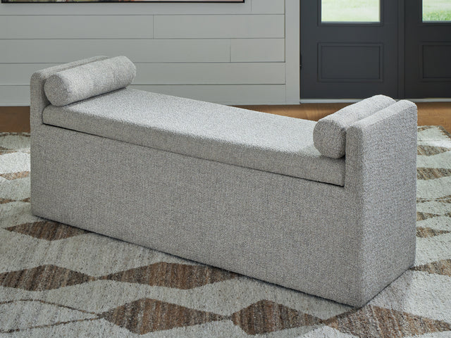 Furniture City Houma - Ashley Furniture - Galliden 62" Dining Bench - Large UPH Dining Room Bench / Beige / 62"W x 19"D x 26"H - D841-00