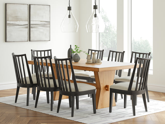 Furniture City Houma - Ashley Furniture - Galliden Dining Table and 8 Chairs - Dining Table and 8 Chairs - D841D9