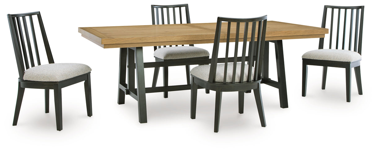 Galliden Extension Dining Table and 4 Chairs