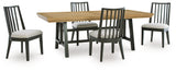 Galliden Extension Dining Table and 4 Chairs