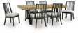 Furniture City Houma - Ashley Furniture - Galliden Extension Dining Table and 6 Chairs - Extension Dining Table and 6 Chairs - D841D11