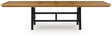 Furniture City Houma - Ashley Furniture - Galliden Dining Extension Table - RECT Dining Room EXT Table / Black/Brown - D841-55