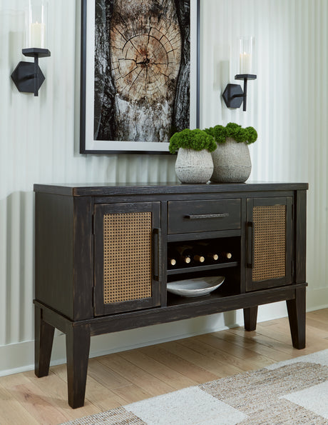 Furniture City Houma - Ashley Furniture - Galliden Dining Server - Dining Room Server / Black - D841-60