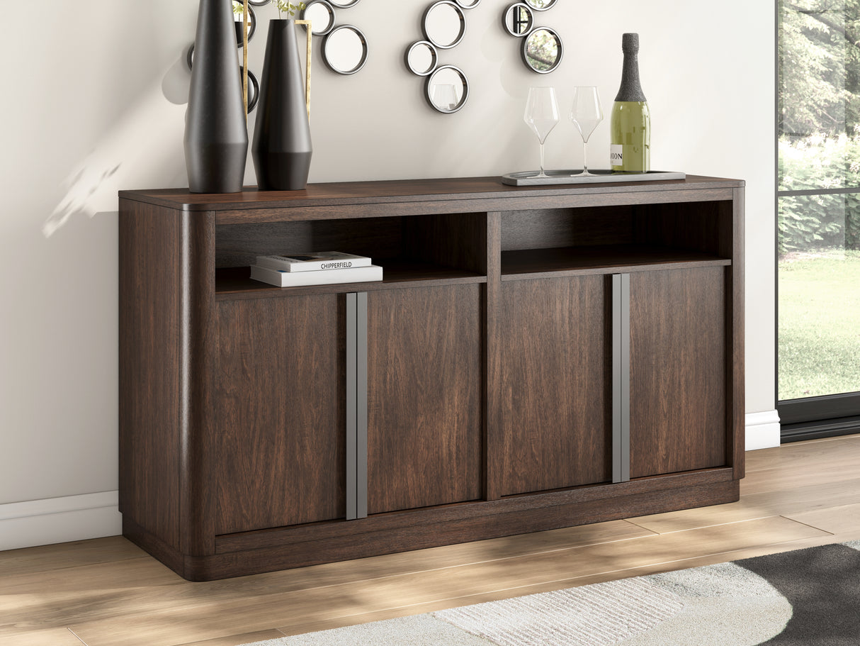 Furniture City Houma - Ashley Furniture - Dilenno Dining Server - Dining Room Server / Dark Brown - PCD857-60