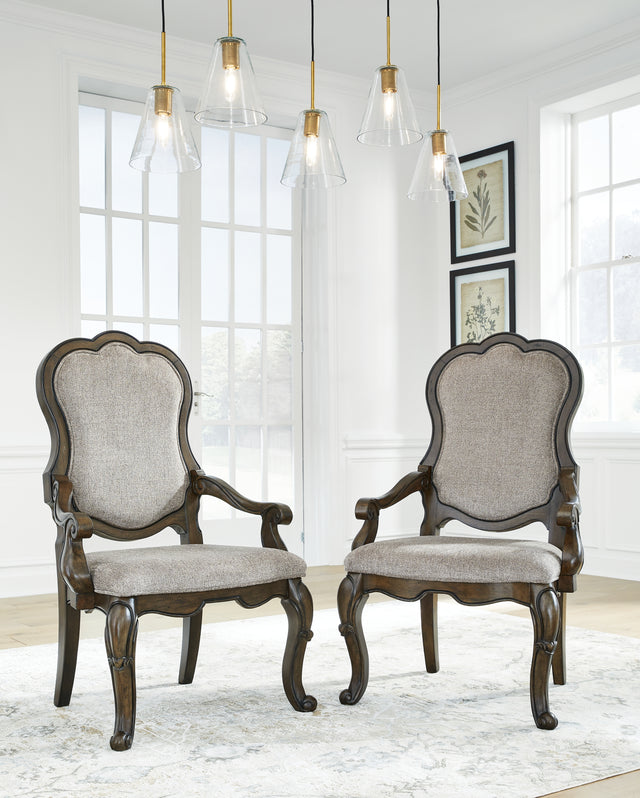 Furniture City Houma - Ashley Furniture - Maylee Dining Chair (Set of 2) - Dining Chair (Set of 2) / Dark Brown - D947-01AX2
