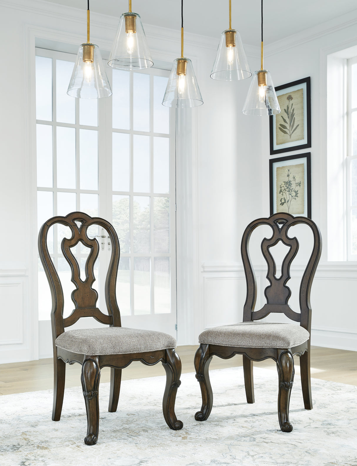 Furniture City Houma - Ashley Furniture - Maylee Dining Chair (Set of 2) - Dining Chair (Set of 2) / Dark Brown - D947-01X2