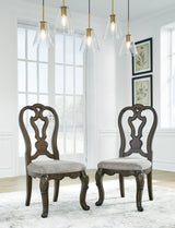 Furniture City Houma - Ashley Furniture - Maylee Dining Chair (Set of 2) - Dining Chair (Set of 2) / Dark Brown - D947-01X2