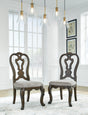 Furniture City Houma - Ashley Furniture - Maylee Dining Chair (Set of 2) - Dining Chair (Set of 2) / Dark Brown - D947-01X2