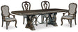 Furniture City Houma - Ashley Furniture - Maylee Dining Table and 4 Chairs - Dining Table and 4 Chairs / Dark Brown - D947D10