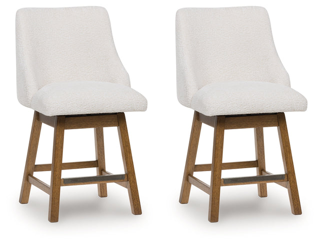 Furniture City Houma - Ashley Furniture - Cabalynn Counter Height Barstool (Set of 2) - Counter Height Barstool (Set of 2) / Light Brown - D974-324X2