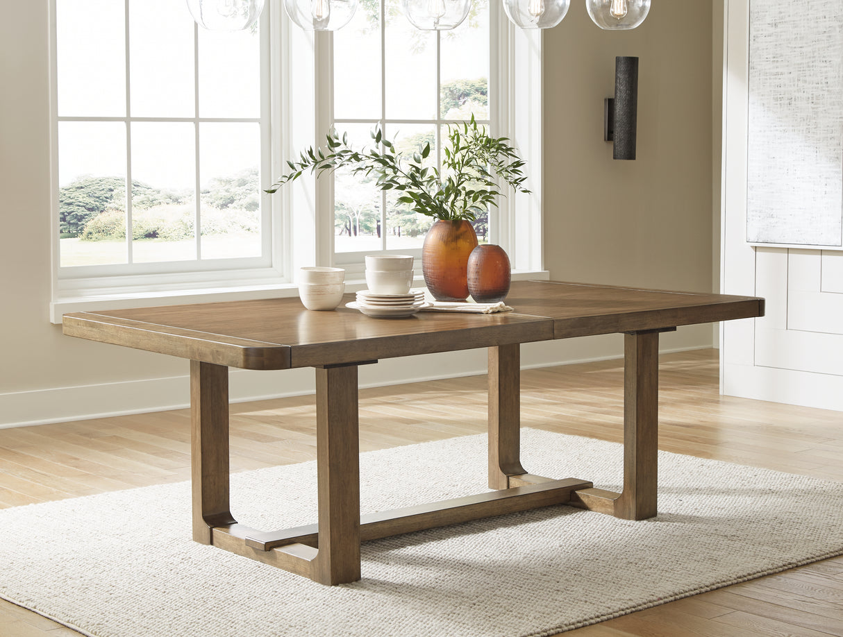 Cabalynn Dining Table, 4 Chairs and Bench